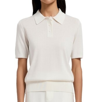 Brush Finch 女短袖Polo衫 白 Brush Finch 女短袖Polo衫 白
