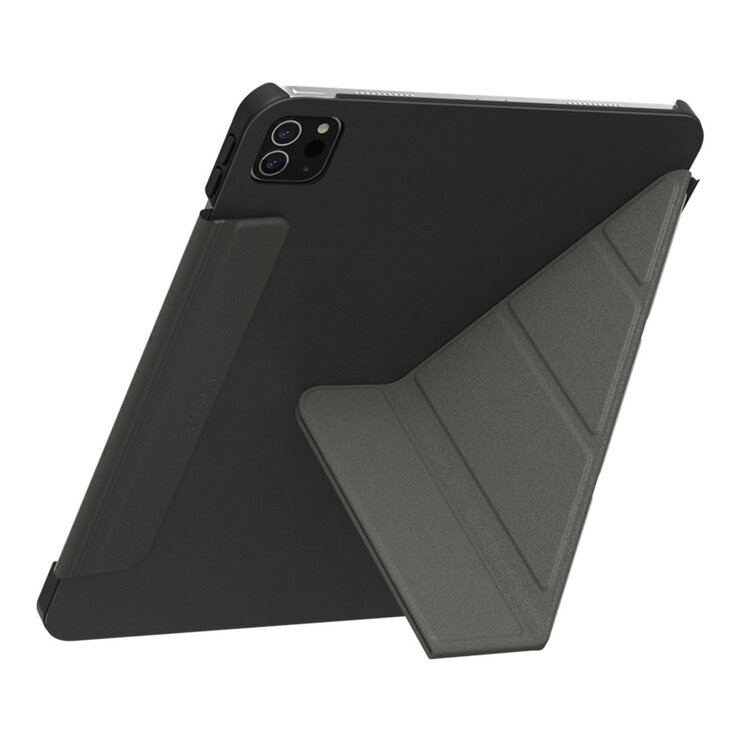 SwitchEasy Origami 全方位多角度支架保護套 iPad Air 11吋 M3 / M2 & iPad Pro 11吋 2022 M2 - 2018 & iPad Air 10.9吋 2022-20 皮革黑