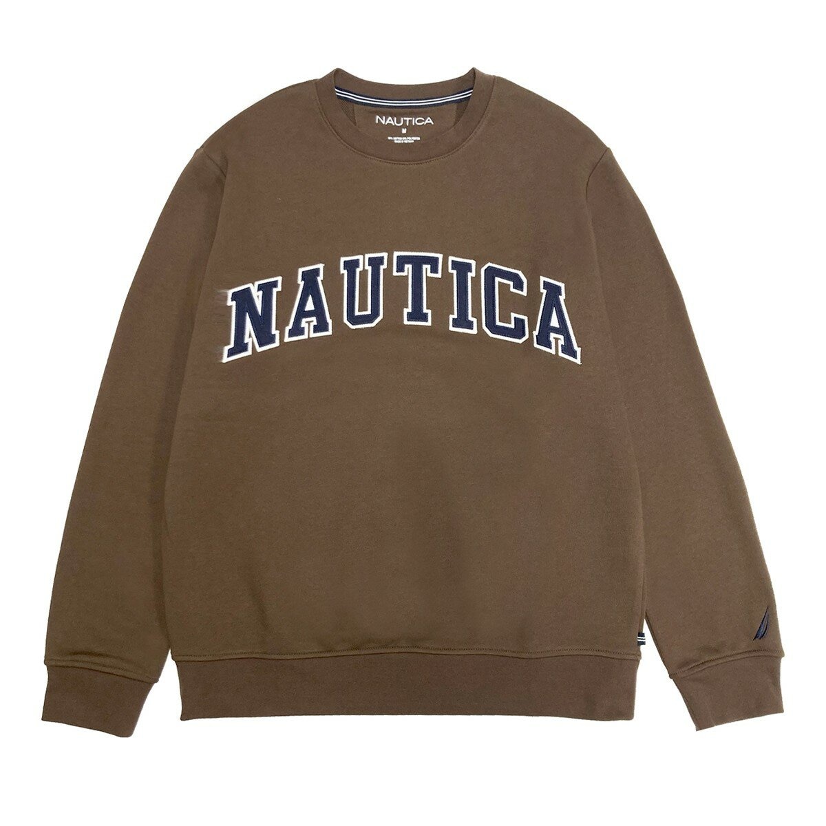 Nautica 男毛圈布長袖上衣 棕