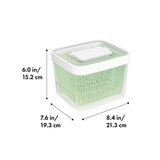 OXO 蔬果活性碳長鮮盒 含蓋4件組 1.5公升 + 4公升