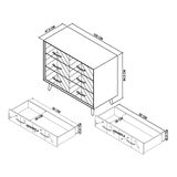 Bentley Designs Sienna 三層抽屜櫃