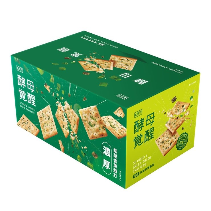 盛香珍 酵母覺醒 濃厚紫菜青蔥蘇打餅 1525公克