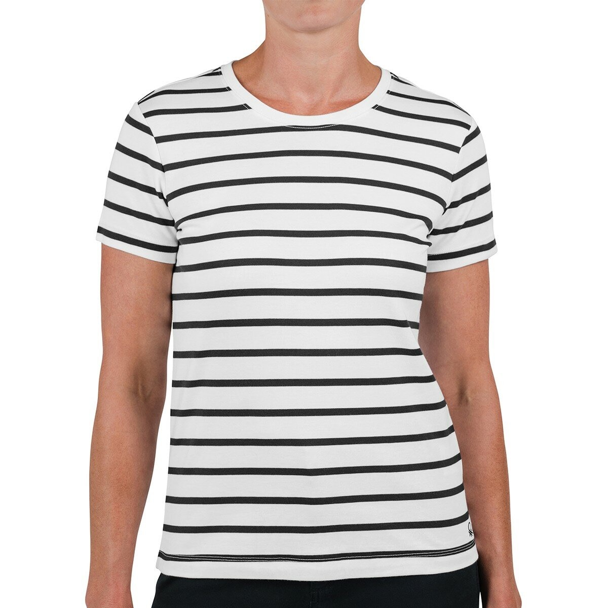 United Colors of Benetton 女短袖上衣 藍條紋