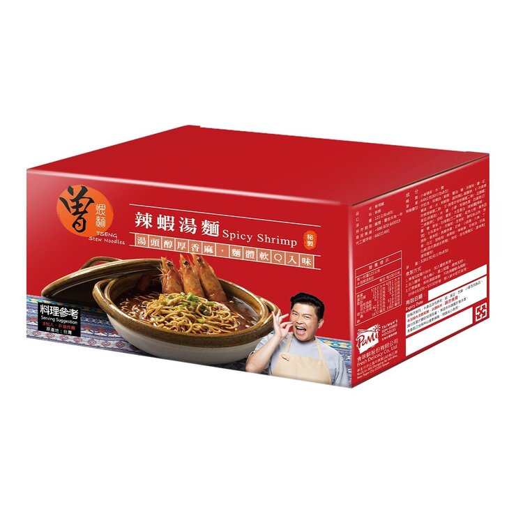 曾拌麵 辣蝦煨麵 121公克 X 8包