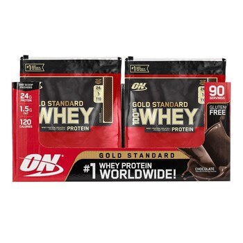 Optimum Nutrition 黃金標準乳清蛋白粉 - 巧克力 2.88 公斤 6 入 Optimum Nutrition 黃金標準乳清蛋白粉 - 巧克力 2.88 公斤 6 入