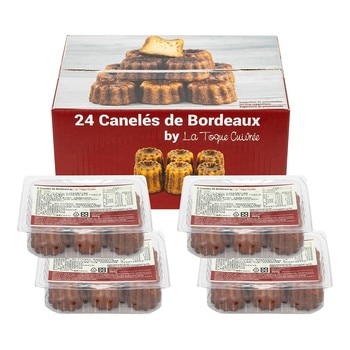 Caneles De Bordeaux 冷凍法式經典波爾多可麗露 60公克 X 24入 Caneles De Bordeaux 冷凍法式經典波爾多可麗露 60公克 X 24入