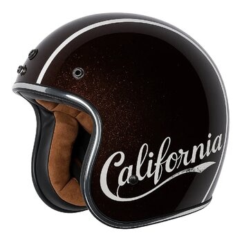 TORC T50 3/4 防護頭盔 金蔥亮光棕 Cali