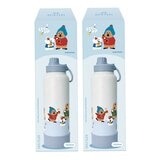 HOUSUXI 舒希 DINOTAENG 呆萌町 不鏽鋼保冷保溫瓶 1.2公升 X 2件組 冬季