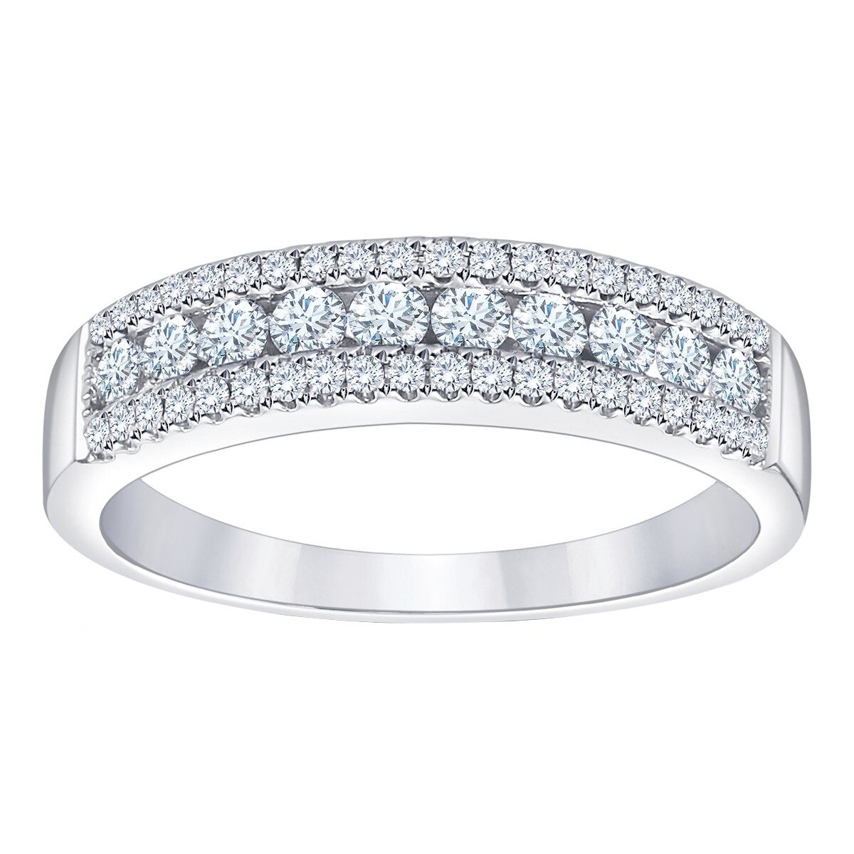 0.50 克拉 14K白K金 圓形鑽石戒指 VS2/I