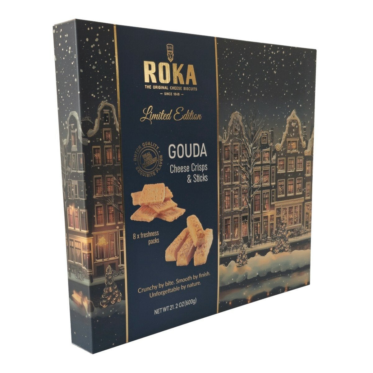 Roka 荷蘭熟成高達綜合起司脆餅&脆棒 600公克