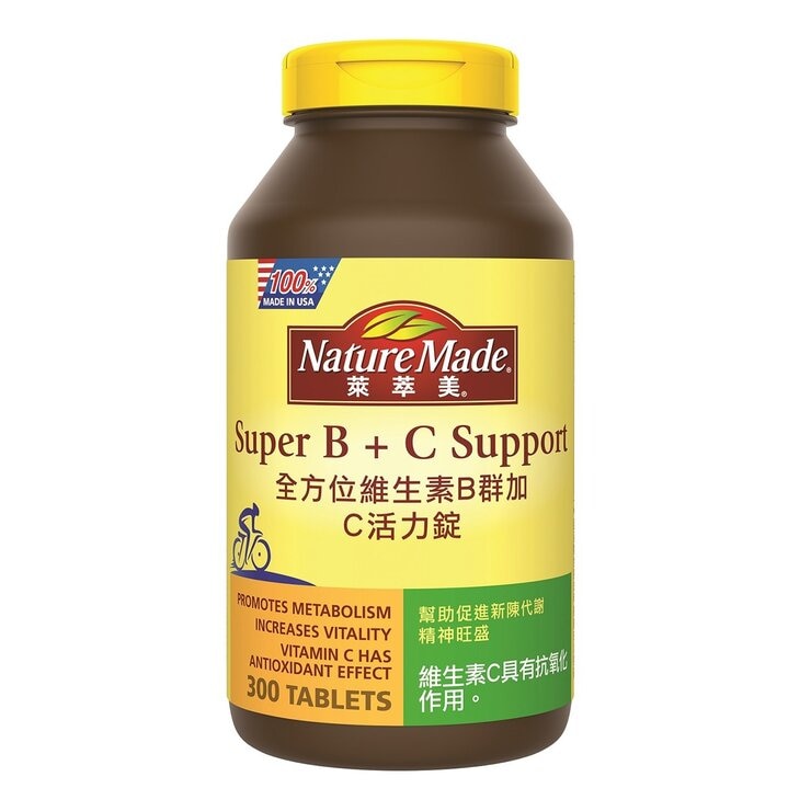 Nature Made Super B + C Support 300-Tablet