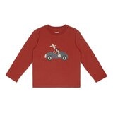 Pekkle 兒童長袖長褲四件套組 熊/長頸鹿 4T