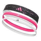 Adidas 止滑運動髮帶組 炫彩黑+夢幻粉+純淨白 Adidas 止滑運動髮帶組 炫彩黑+夢幻粉+純淨白