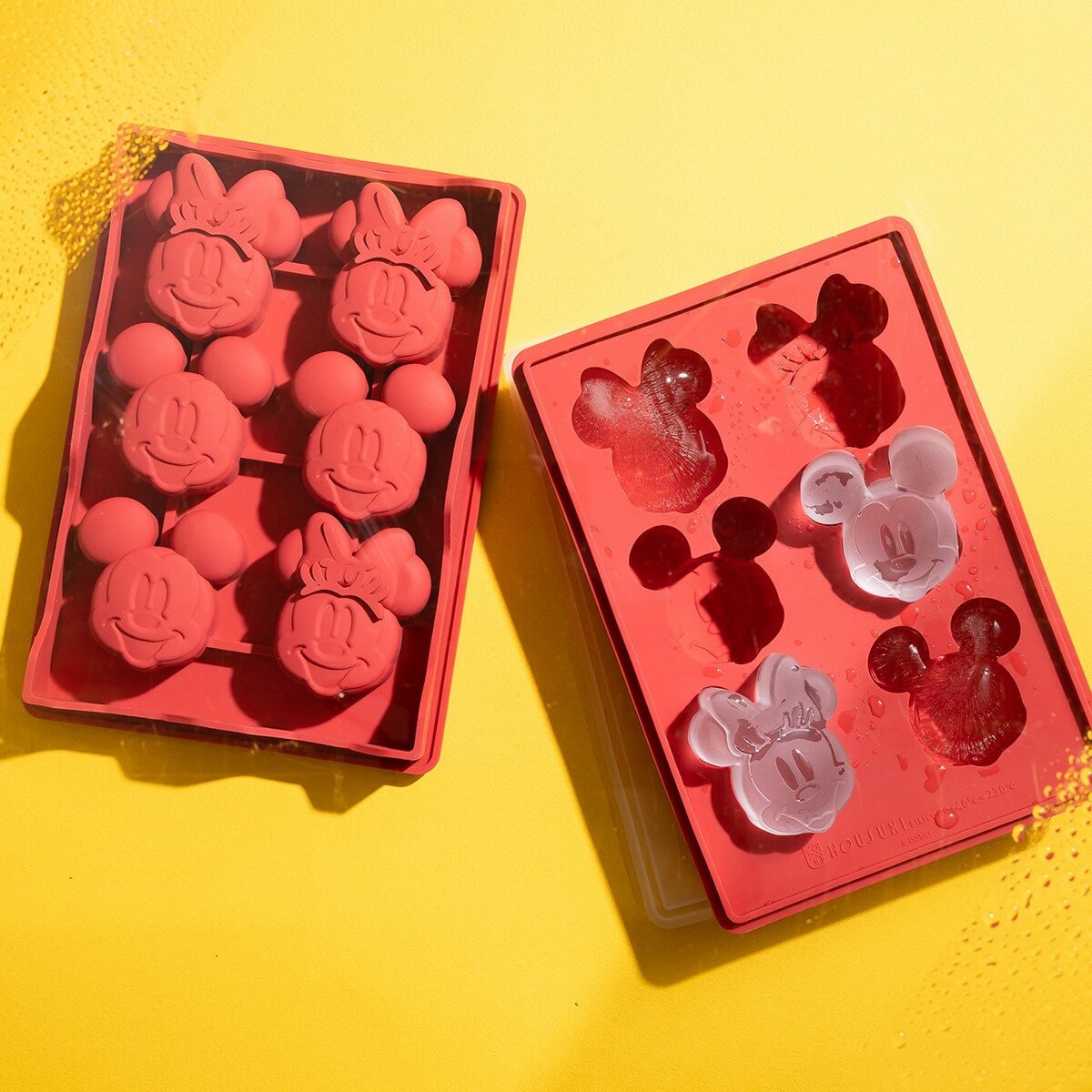 HOUSUXI 舒希 迪士尼系列 矽膠製冰盒含蓋 6件組