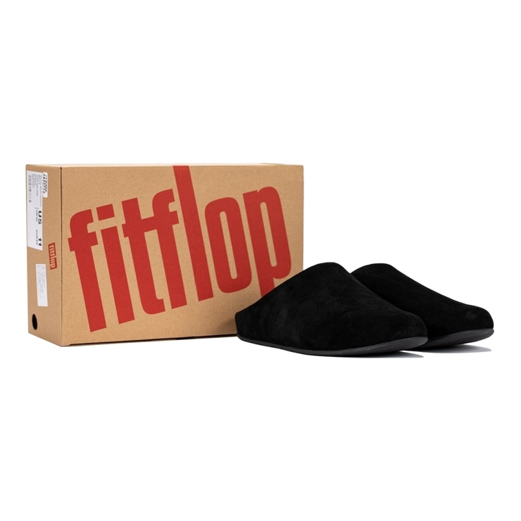 fitflop men's shove leather mule slippers