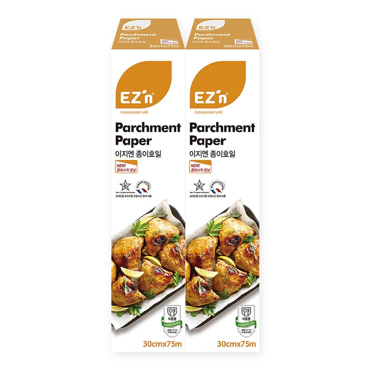 EZ'n 食物烹調專用紙 30公分 X 75 公尺 X 2入