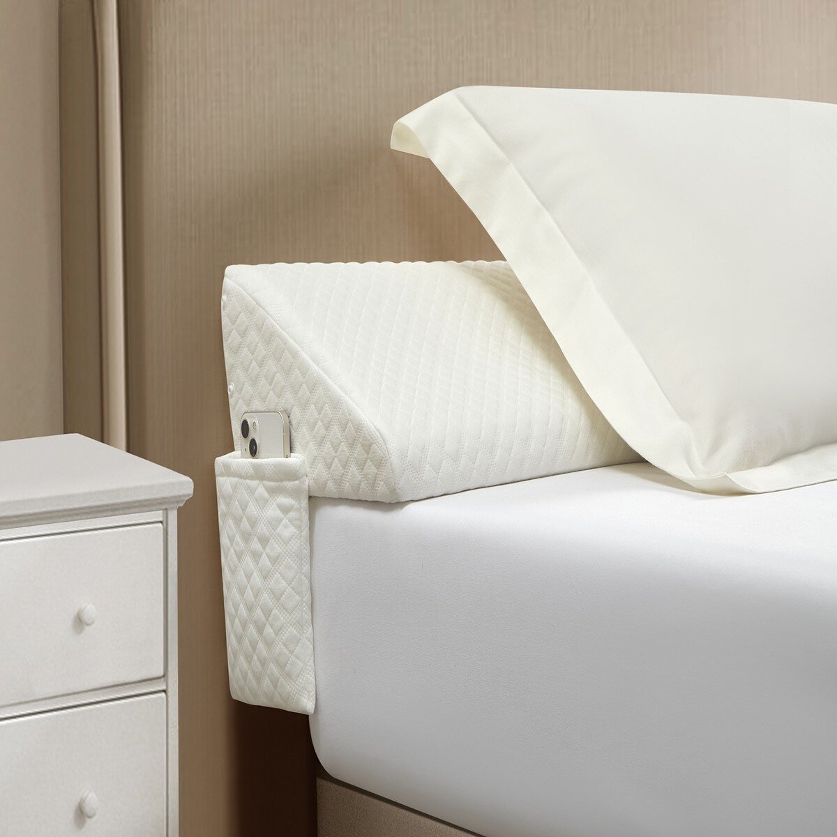 三角雙人床頭靠墊 149.8公分 X 26公分 X 15.2公分