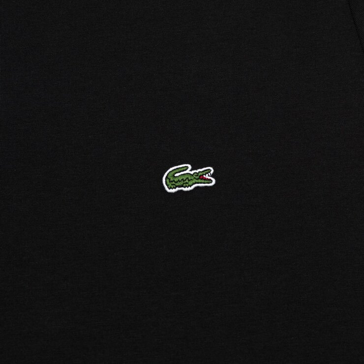 Lacoste 男純棉圓領短袖上衣 黑 Lacoste 男純棉圓領短袖上衣 黑