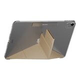 MAGEASY Facet 全方位支架透明背蓋保護套 適用於 2024 iPad Air 11吋 2025 M3 / 2024 M2 奶茶色