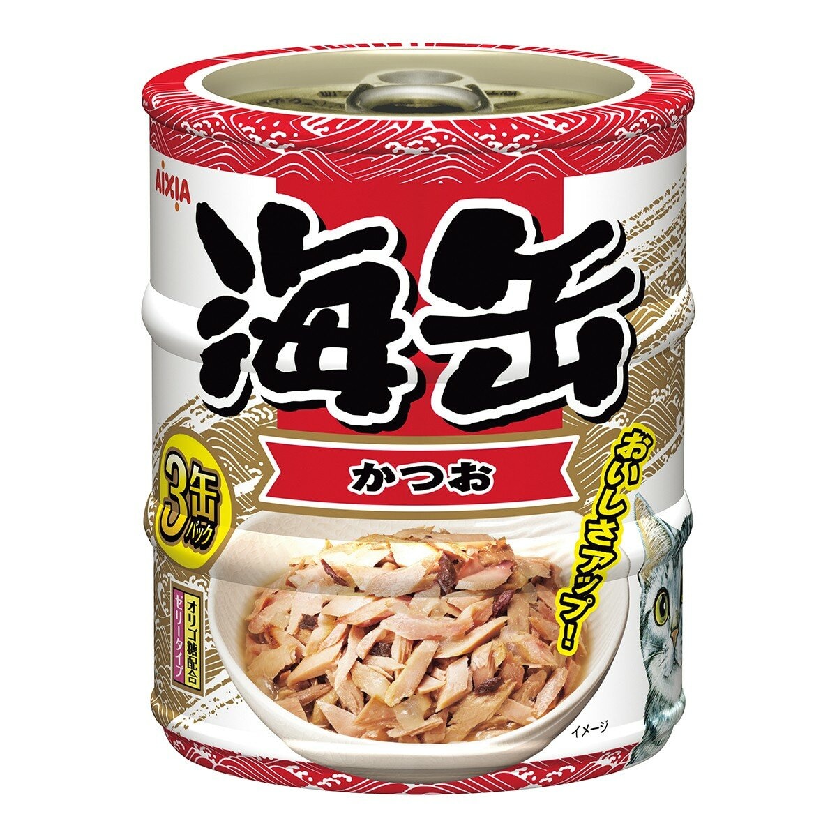 愛喜雅 海缶3P貓點心罐 鰹魚 60公克 X 3罐 X 24入 愛喜雅 海缶3P貓點心罐 鰹魚 60公克 X 3罐 X 24入