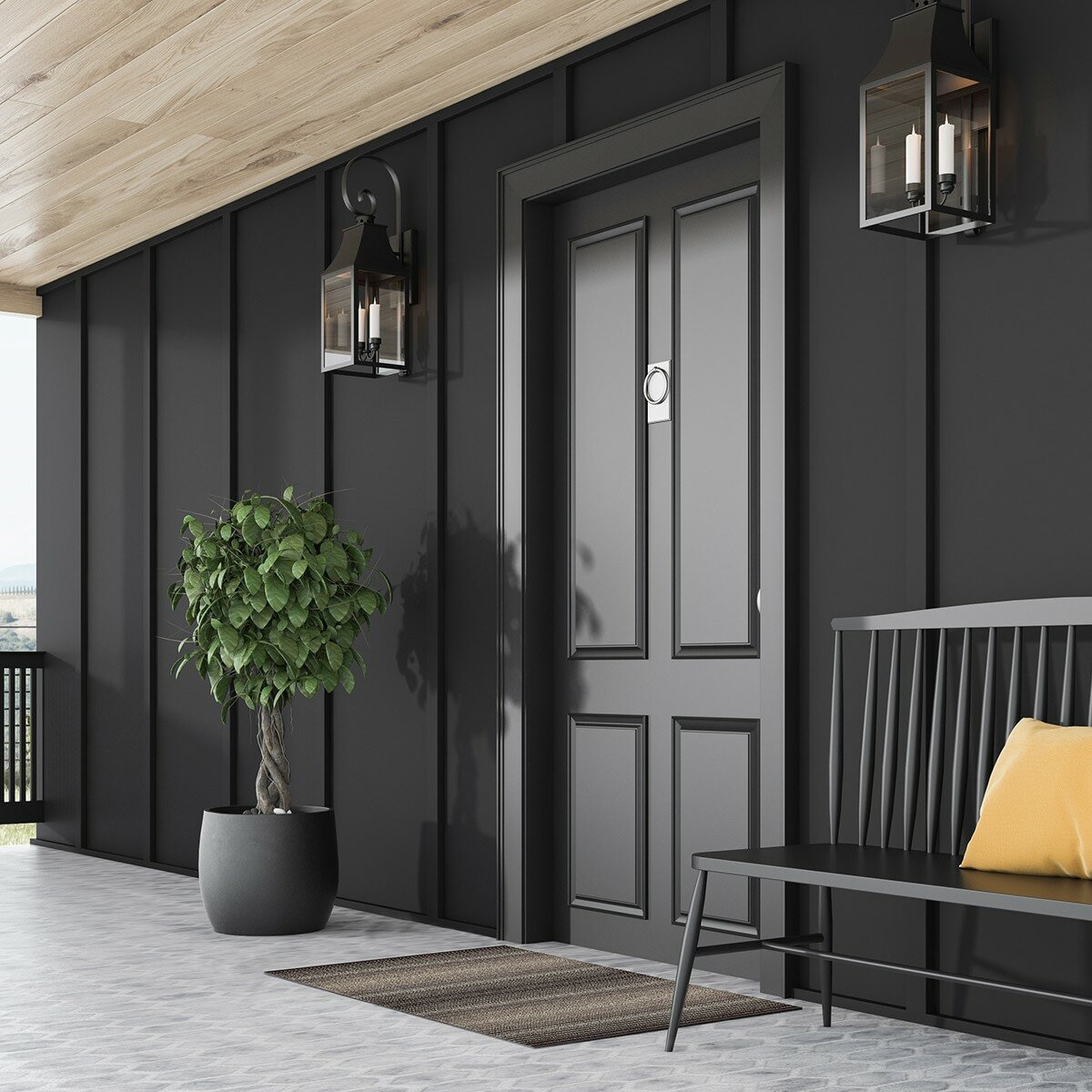 Korhani Studio 條紋地墊 60公分 X 90公分 X 0.7公分 咖