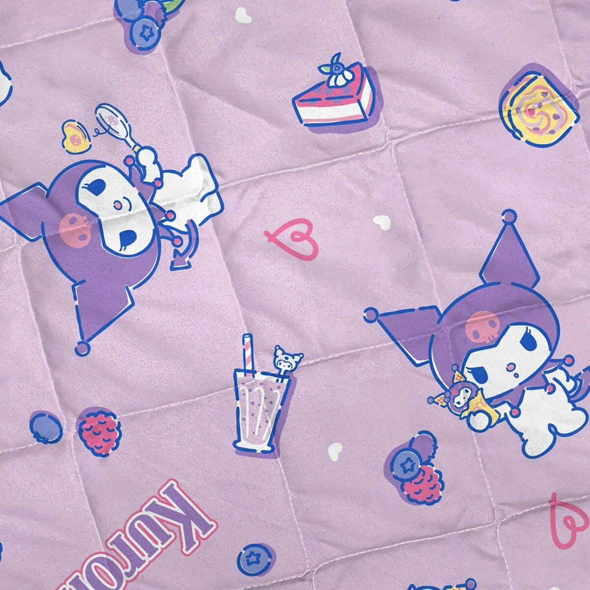 收納型卡通兒童睡袋 3件組 酷洛米 莓果幻想