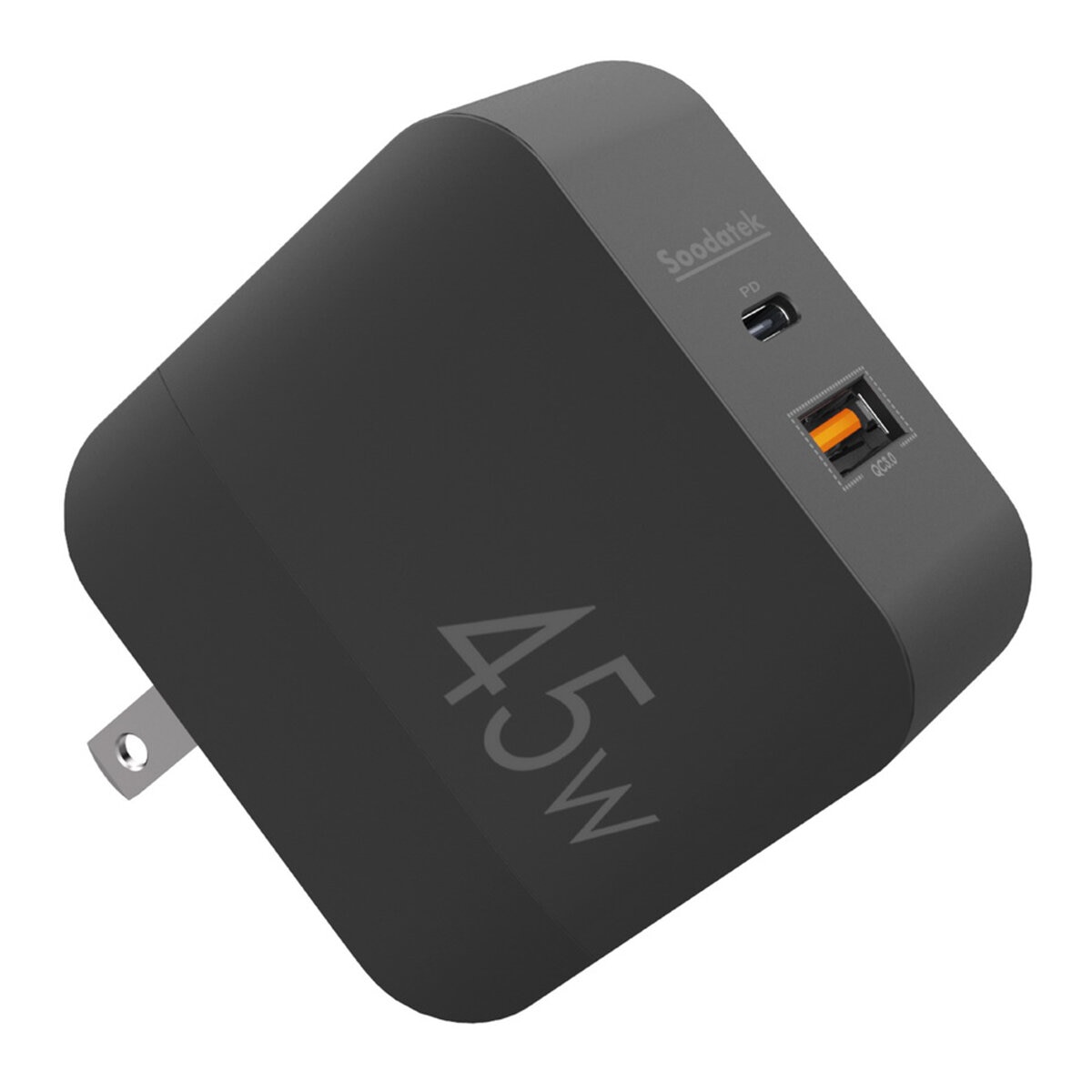 Soodatek PD 45W 雙孔高速充電器 2入 黑 SHC1U1-PC45BL