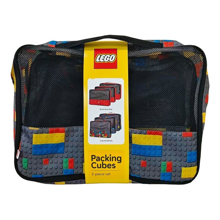 LEGO 多功能收納袋三入組 灰色