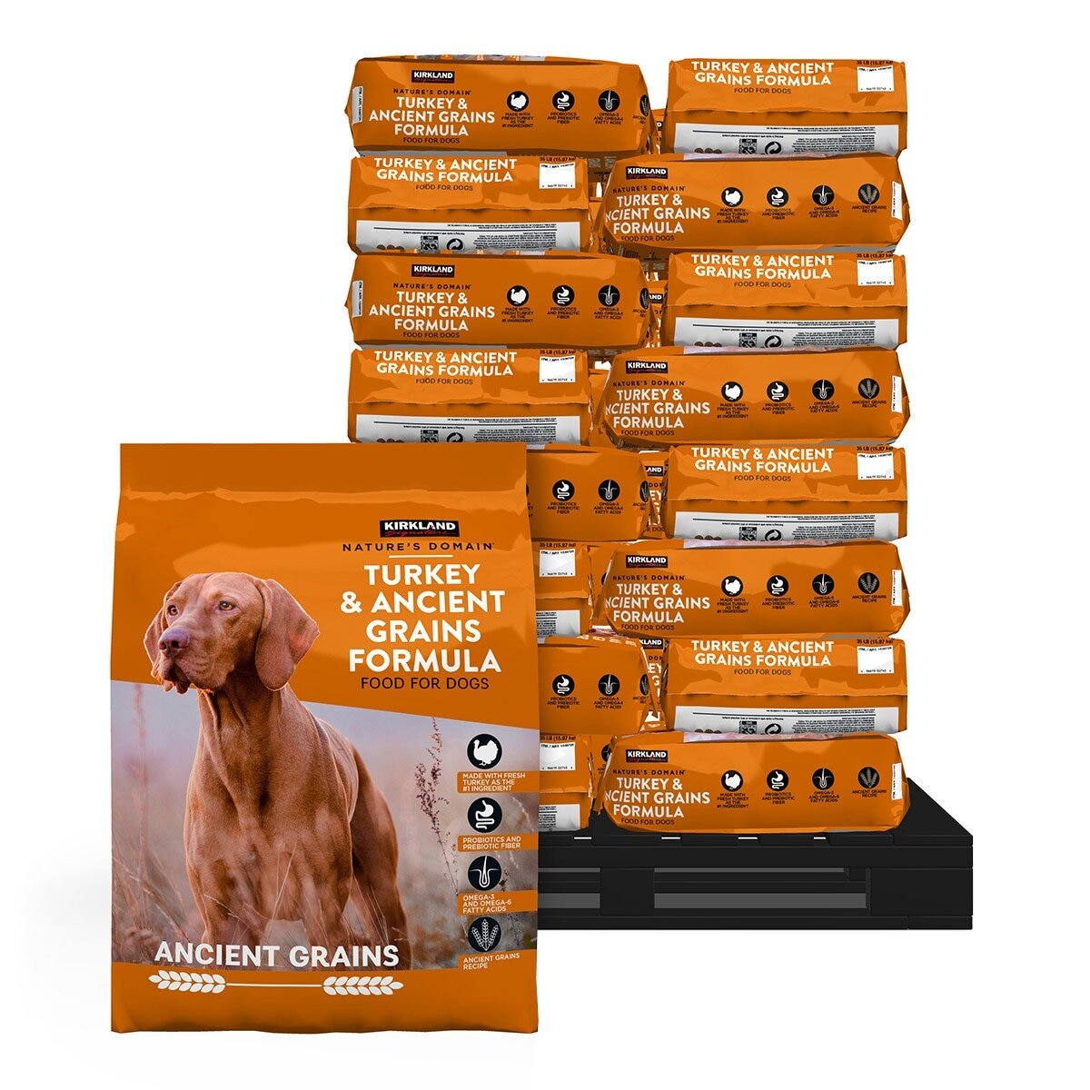 科克蘭 Nature's Domain 火雞肉 & 原生穀物配方乾狗糧 15.87公斤 X 32入