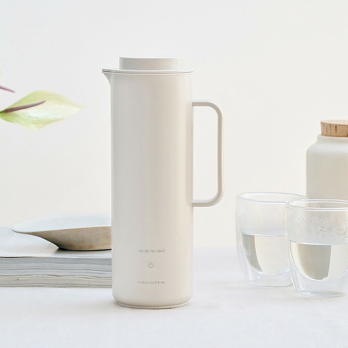 Recolte 溫控電熱水杯 330毫升 REK-1 白 Recolte 溫控電熱水杯 330毫升 REK-1 白