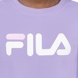 Fila 兒童圓領刷毛長袖上衣 紫