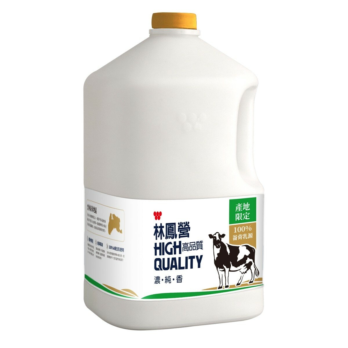 林鳳營 產地限定 崙背鮮乳 3.685 公升