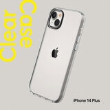 犀牛盾 iPhone 14 Plus Clear 透明防摔手機殼 + 9H 3D滿版螢幕玻璃保護貼 + 手機掛繩 草木綠