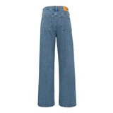 Calvin Klein Jeans 女高腰寬管牛仔長褲 藍