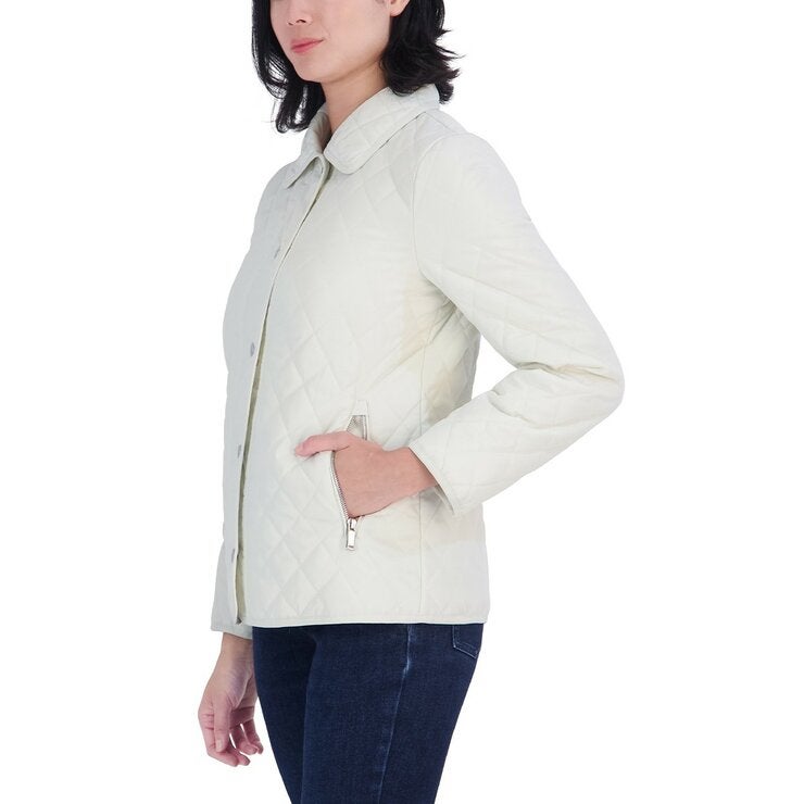 Calvin Klein 女絎縫外套 米