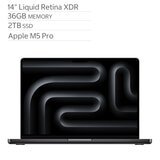 Apple MacBook Pro 14吋 搭配 M5 Max晶片 18核心CPU 32核心GPU 36GB 2TB SSD 太空黑色