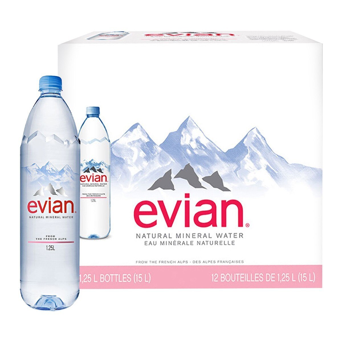 Evian 天然礦泉水 1250毫升 X 12瓶 Costco 好市多線上購物