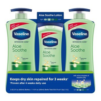 Vaseline 進口潤膚乳液組 600毫升 2入+ 295毫升 1入 Vaseline 進口潤膚乳液組 600毫升 2入+ 295毫升 1入