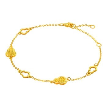 24K黃金手鍊 極光福祿 133厘