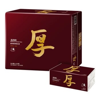 五月花 極萃厚棒抽取式衛生紙 100抽 X 60入