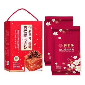 新東陽 杏仁脆片肉乾禮盒 300公克 新東陽 杏仁脆片肉乾禮盒 300公克