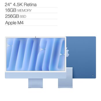 Apple iMac 24吋 搭配 M4 晶片 8核心 CPU 8核心 GPU 256GB SSD 藍色 Apple iMac 24吋 搭配 M4 晶片 8核心 CPU 8核心 GPU 256GB SSD 藍色