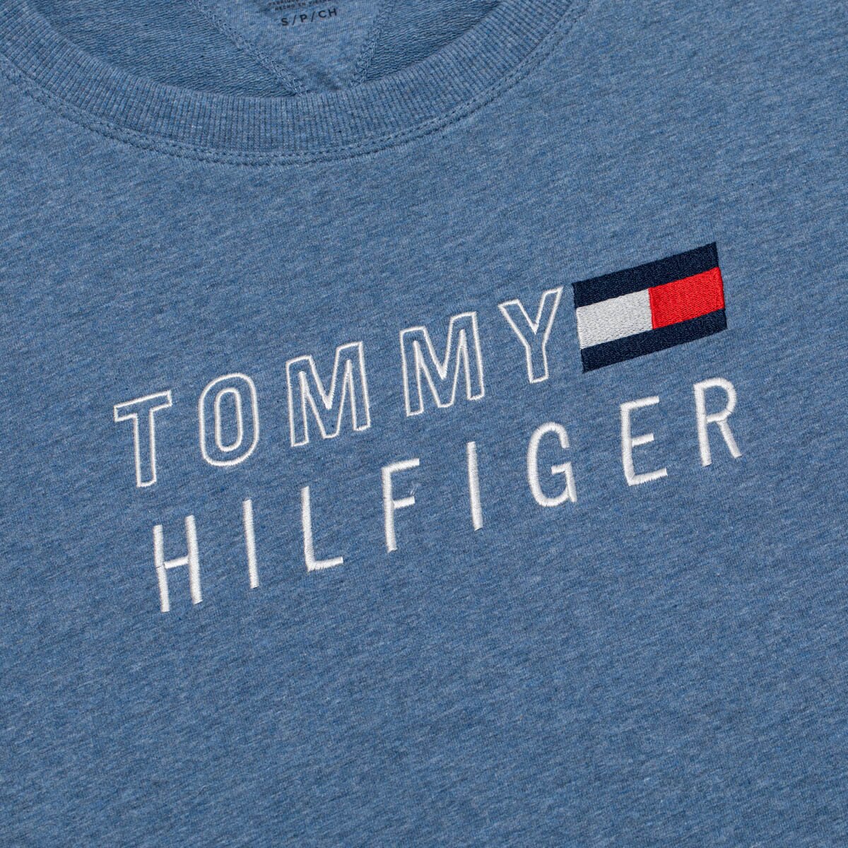 Tommy Hilfiger 女長袖圓領上衣 藍