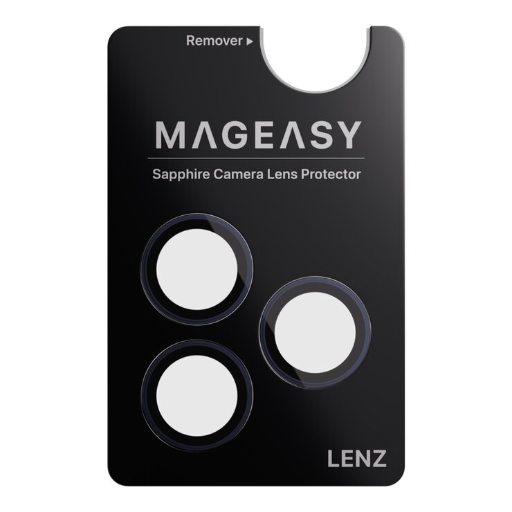 MAGEASY Odyssey Strap M 超軍規防摔掛繩手機殼 iPhone 17 Pro Max(迷霧/高冷灰) + 鏡頭保護貼Lenz(午夜) + Vetro 9H 鋼化玻璃保護膜