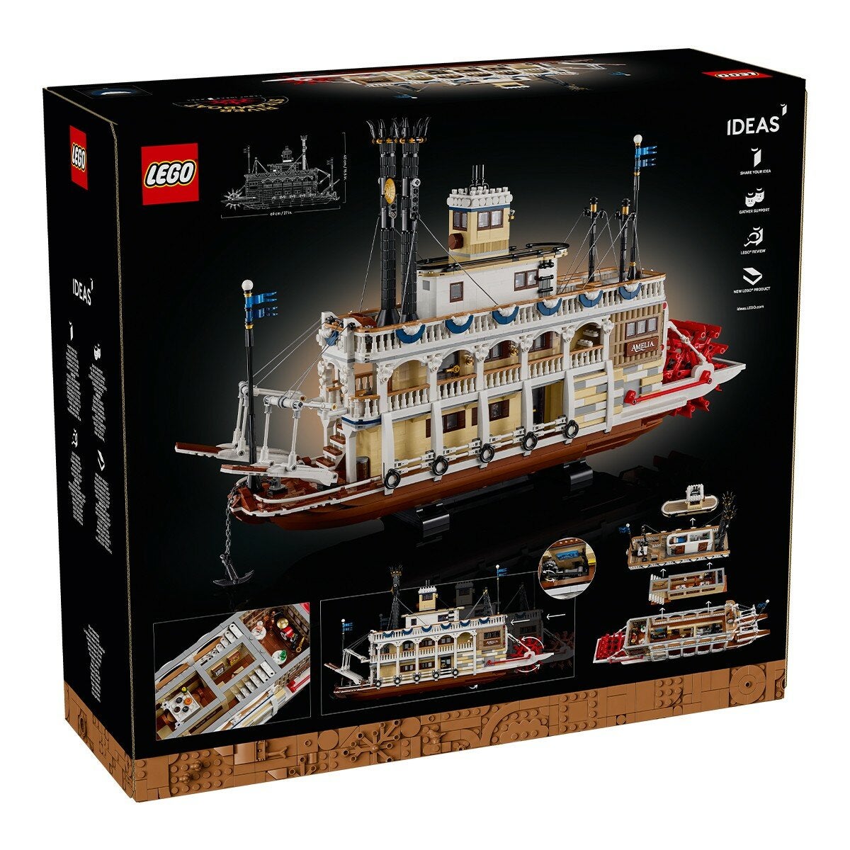 LEGO Ideas 系列 河流蒸汽船 21356 / 18歲以上 LEGO Ideas 系列 河流蒸汽船 21356 / 18歲以上