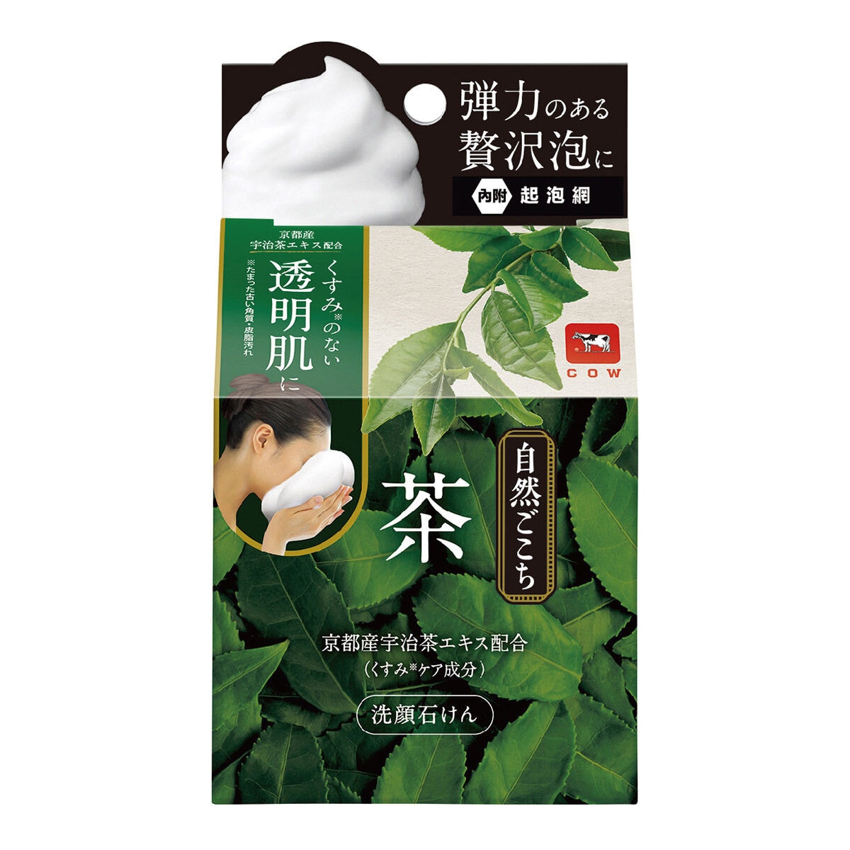 牛乳石鹼自然派洗顏皂 綠茶配方 80公克 X 4入