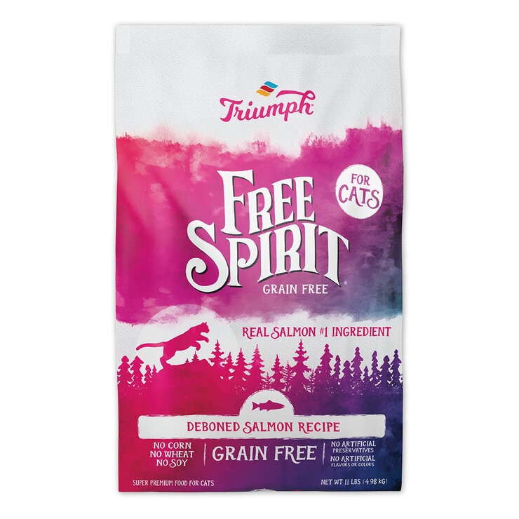 Triumph Free Spirit Grain Free Salmon Recipe Cat Food 4.98 kg
