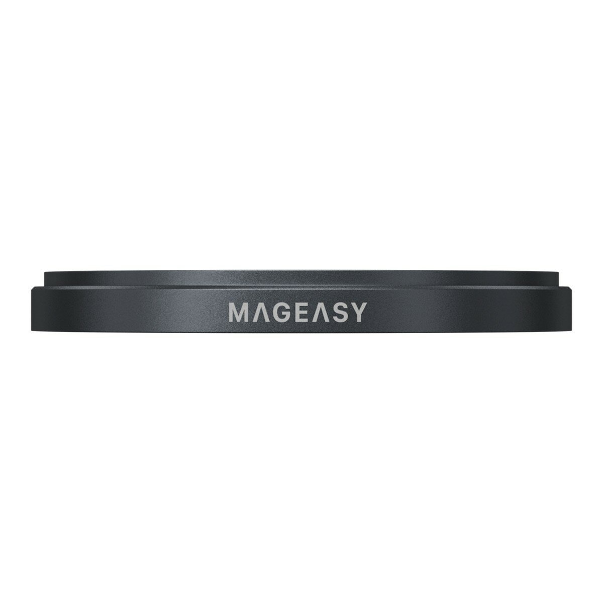 MAGEASY Bright M 不發黃軍規磁吸透明殼 iPhone 17 (白磁圈) + 鏡頭保護貼Lenz(煙霧藍) + Vetro 9H 鋼化玻璃保護膜