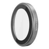 MAGEASY Bright M 不發黃軍規磁吸透明殼 iPhone 17 Pro Max(迷霧磁圈) + 鏡頭保護貼Lenz(迷霧) + Vetro 9H 鋼化玻璃保護膜