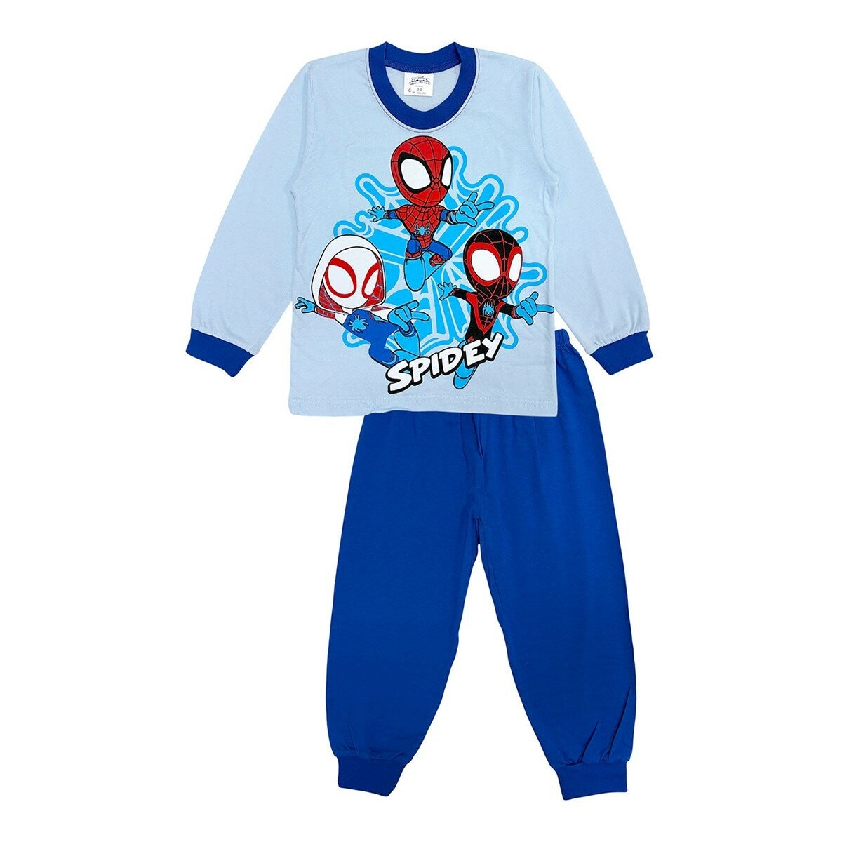 男童卡通圖案長袖居家組 4 SPIDERMAN